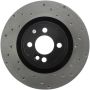 Stoptech 128.34114L Sport Cross Drilled Brake Rotor - Front Right