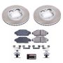PowerStop SC3164 Semi-Coated Rotor and Low-Dust Ceramic Brake Pad Kit