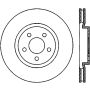 StopTech 05-17 Dodge Chrystler 300 SportStop Cryo Slotted & Drilled Front Left Rotor