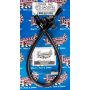 LOKAR LOKXTD-3AODFM Black Dipstick Ford AOD Trans Firewall Mount