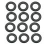 S&S Cycle 50-7015-12 .255in x .438in x .024in Rubber Coated Steel Flat Washer - 12 Pack