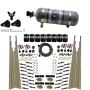 Nitrous Express 93306-12 8 CYL DRY DIRECT PORT, FOUR STAGE, 8 SOLENOIDS, W/ COMPOSITE BOTTLE (200-600HP)