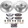 PowerStop K5883-26 Z26 Street Performance Ceramic Brake Pad and Drilled & Slotted Rotor Kit