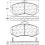 Stoptech 305.09240 Street Select Brake Pads - Front