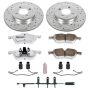 PowerStop K5724-26 Z26 Street Performance Ceramic Brake Pad and Drilled & Slotted Rotor Kit