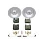PowerStop ESK6377 Genuine Geomet Coated Rotors, ECE-R90 Brake Pads + Hardware Kit