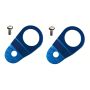 Torque Solution Radiator Mount Combo with Inserts (Blue) : Mitsubishi Evolution 7/8/9
