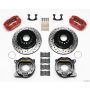Wilwood 140-13206-DR Dynapro Dust-Boot P/S Park Brake Kit Drilled Red Small Ford 2.50in Offset