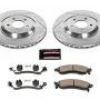 PowerStop K1304-26 Z26 Street Performance Ceramic Brake Pad and Drilled & Slotted Rotor Kit
