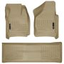 Husky Liners 08-10 Ford SD Crew Cab WeatherBeater Combo Tan Floor Liners (w/o Manual Trans Case)