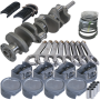 Eagle 15010030 Ford Big Block Forged 4340 4.39in Bore 4.3in Stroke -38cc Inv Dome Pistons Rotating Assy