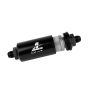 AEROMOTIVE AFS12378 8an Inline Fuel Filter 40 Micron 2in OD Black