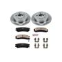 PowerStop KOE1440 OE Stock Replacement Low-Dust Ceramic Brake Pad and Rotor Kit
