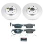 PowerStop ESK7860 Genuine Geomet Coated Rotors, ECE-R90 Brake Pads + Hardware Kit