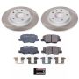 PowerStop SC6969 Semi-Coated Rotor and Low-Dust Ceramic Brake Pad Kit
