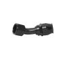 Aeromotive PTFE Hose End - AN-12 - 45 Deg - Black Anodized