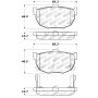 StopTech Performance Hyundai Elantra/Tiburon / Kia Spectra / Nissan Maxima/Stanza Rear Brake Pads