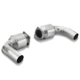 Akrapovic L-PO997TFLS-100 Link pipe set (100 cpsi cats, Titanium)