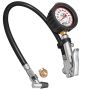 LONGACRE LON52-52008 Tire Gauge Quick Fill 0-60psi 2-1/2in Glow