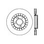 Stoptech 128.40048CL 00-09 Honda S2000 Front Cryo Drilled Left Rotor