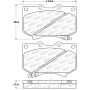 Stoptech 305.08120 Street Select Brake Pads - Front