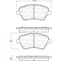 StopTech 14-18 Ford Fiesta Street Performance Front Brake Pads