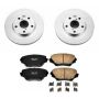 PowerStop CRK2419 Genuine Geomet Coated Rotor and Low-Dust Ceramic Brake Pad Kit