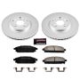 PowerStop CRK2290 Genuine Geomet Coated Rotor and Low-Dust Ceramic Brake Pad Kit