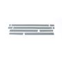 Putco 9751441BP 15-20 Ford F-150 Reg Cab 8ft Long Box (4.25in Tall - 10pcs) Black Platinum Rocker Panels