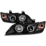 SPYDER 5009081 Projector Headlights - LED Halo - Black