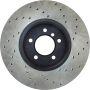 Stoptech 128.34070CR 09-10 BMW 535i xDrive Sportstop Cryo Cross Drilled Front Right Rotor