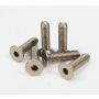 NRG SWS-100TI Titanium Silver Steering Wheel Screw Kit Upgrade- Conical