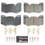 PowerStop Z23-8009 PowerStop - Z23 Daily Driver Carbon-Fiber Ceramic Brake Pads with Hardware Kit