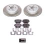 PowerStop SC1720 Semi-Coated Rotor and Low-Dust Ceramic Brake Pad Kit