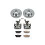 PowerStop KCOE2450 OE Stock Replacement Low-Dust Ceramic Brake Pad, Rotor and Caliper Kit