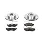 PowerStop K2138 Z23 Daily Driver Carbon-Fiber Ceramic Brake Pad and Drilled & Slotted Rotor Kit