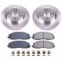 PowerStop KOE7941 OE Stock Replacement Low-Dust Ceramic Brake Pad and Rotor Kit