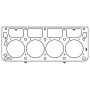 Cometic GM LS1/LS2/LS3/LS6 Gen-III/IV Small Block V8 4.080in Bore .051in MLS Cylinder Head Gasket