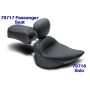 Mustang Motorcycle 79717 Mustang 84-06 Harley Standard Rear Tire Standard Touring Passenger Seat - Black