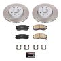 PowerStop SC1090 Semi-Coated Rotor and Low-Dust Ceramic Brake Pad Kit