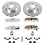 PowerStop K1568-26 Z26 Street Performance Ceramic Brake Pad and Drilled & Slotted Rotor Kit