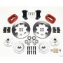 Wilwood 140-12306-R Forged Dynalite Front Kit 12.19in Red Heidts Tri -5 2 inch Drop Spindle