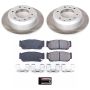 PowerStop SC5907 Semi-Coated Rotor and Low-Dust Ceramic Brake Pad Kit