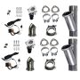 Granatelli Motor Sports 303525D Electronic Exhaust Cutout Systems - Aluminized Mild Steel - Slip Fit
