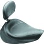 Mustang Motorcycle 79129 Mustang 91-05 Harley Dyna Wide Touring Solo Seat w/Driver Backrest - Black