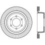 StopTech 12-14 Ford F-150 w/ 6 Lug Rear Left Slotted Sport Cryo Brake Rotor