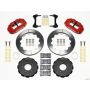 Wilwood 140-11978-R Narrow Superlite 6R Front Hat Kit 12.88in Red 2006-Up Civic / CRZ