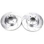 PowerStop EBR870XPR PowerStop Evolution Performance Drilled, Slotted & Plated Brake Rotor Pair