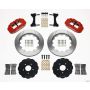 Wilwood 140-9285-R Narrow Superlite 6R Front Hat Kit 14.00in Red Mitsubishi EVO VIII