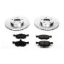 PowerStop K1930 Z23 Daily Driver Carbon-Fiber Ceramic Brake Pad and Drilled & Slotted Rotor Kit